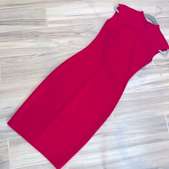Zara Red Backless Dress With Geisha Closure Small - Picture 3 of 4